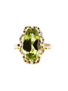 Aur galben 14K Peridot galben Inel Vintage bijuterii vrc253y